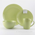 Set da cena in ceramica Stoneware stoviglie dipinte a mano